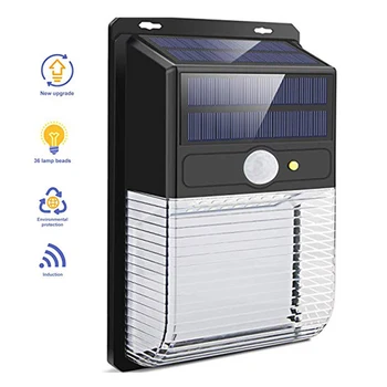 

Newest 36 LEDs Double Solar Panel Light Motion Sensor Security Waterproof Lamp for Outdoor Garden