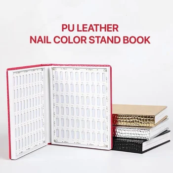 

120/160/216 Color Nail Display Book Card UV Gel Polish Nail Color Chart Manicure Practice Show Case Books
