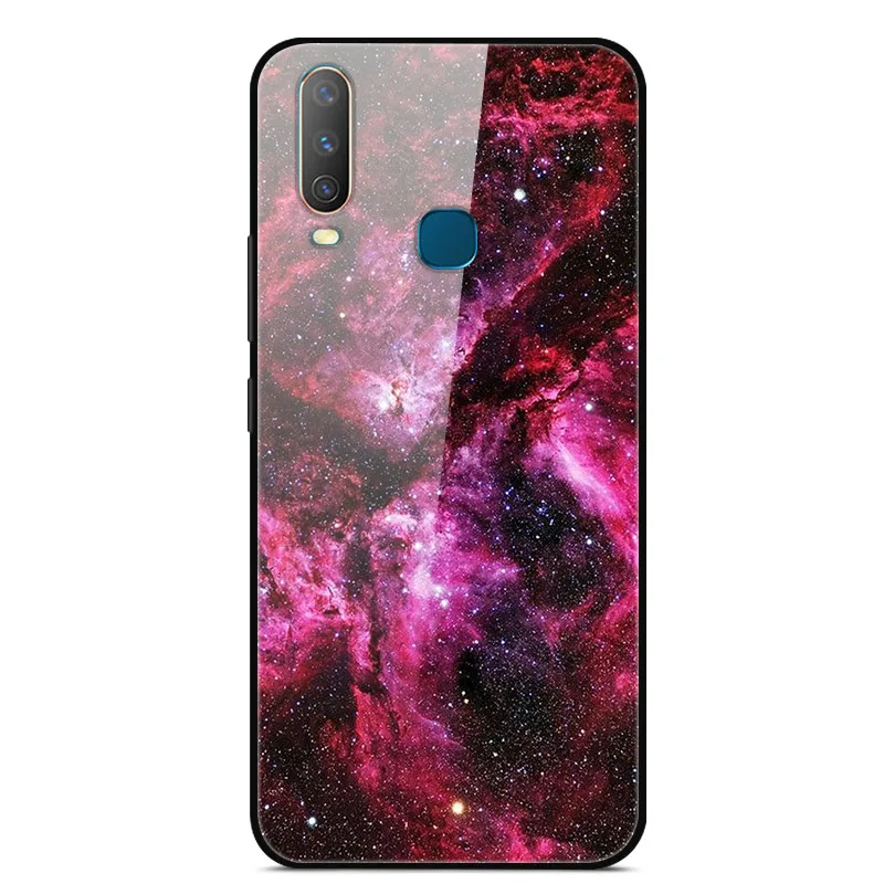 6,35 ''для Vivo Y17 Y15 Y 12 y 3 чехол для телефона из закаленного стекла Жесткий Чехол для VIVO Y 17 Y 15 Y 12 y 3 Чехол Мягкий ТПУ бампер - Цвет: as photo 25