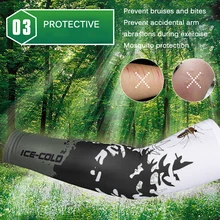 2 шт. дышащая быстросохнущая Защита от ультрафиолетовых лучей рукава для бега баскетбольные налокотники для фитнеса рукавицы для велоспорта