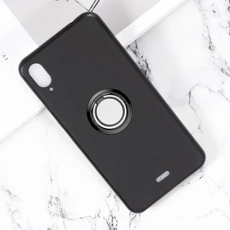Для Wiko View2 Go заднее кольцо держатель кронштейн для телефона ТПУ Мягкие
