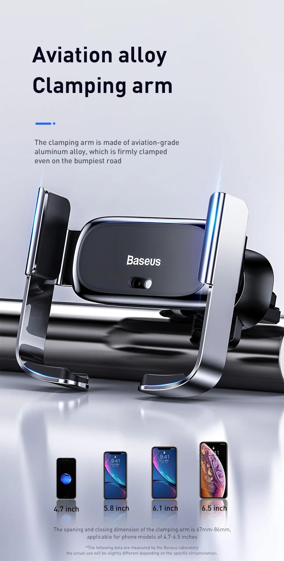 Baseus, умный электрический автомобильный держатель для iPhone X, Xs, Xr, автомобильный держатель телефона на вентиляции, подставка с автоматической блокировкой для Xiaomi, HUAWEI, samsung