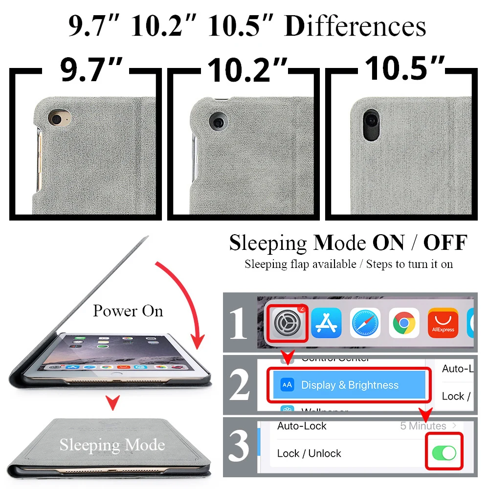 Tablet iPad Case For iPad 10.2 7th 9.7 Mini 4 5 Pro 11 10.5 Air 3 Case Cover With Pencil Holder 5th 6th ipad case tablet case