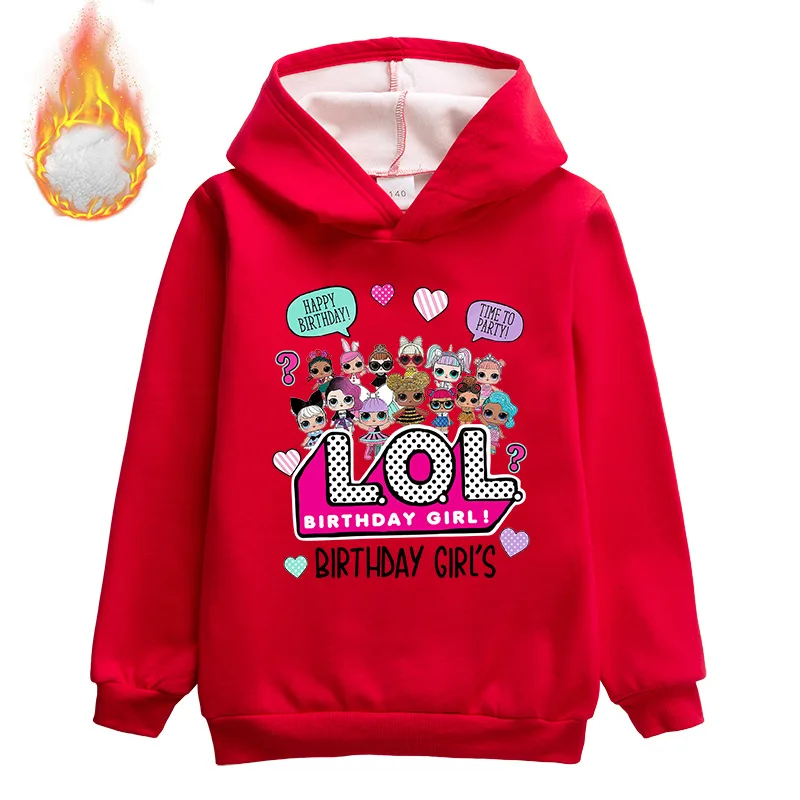 Automne Hiver Licence officielle Fille Sweatshirt Full Print Characters Cartoons LOL Surprise 