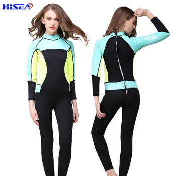 

HISEA Women Diving Suit One Piece Long Sleeve Neoprene Diving Suit Ladies Thicken UPF50+ Snorkeling Profession Diving Equipment