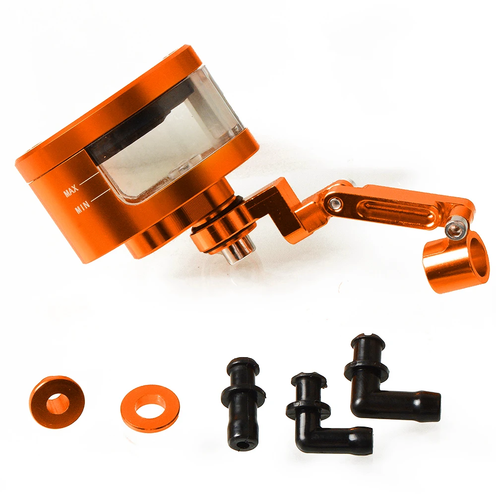 Orange With Logo CNC тормозной клатч Главный цилиндр резервуар для жидкости масло чашки мотоцикла для Suzuki GSXR 600 2011 2012 2013 - Цвет: Orange With Logo