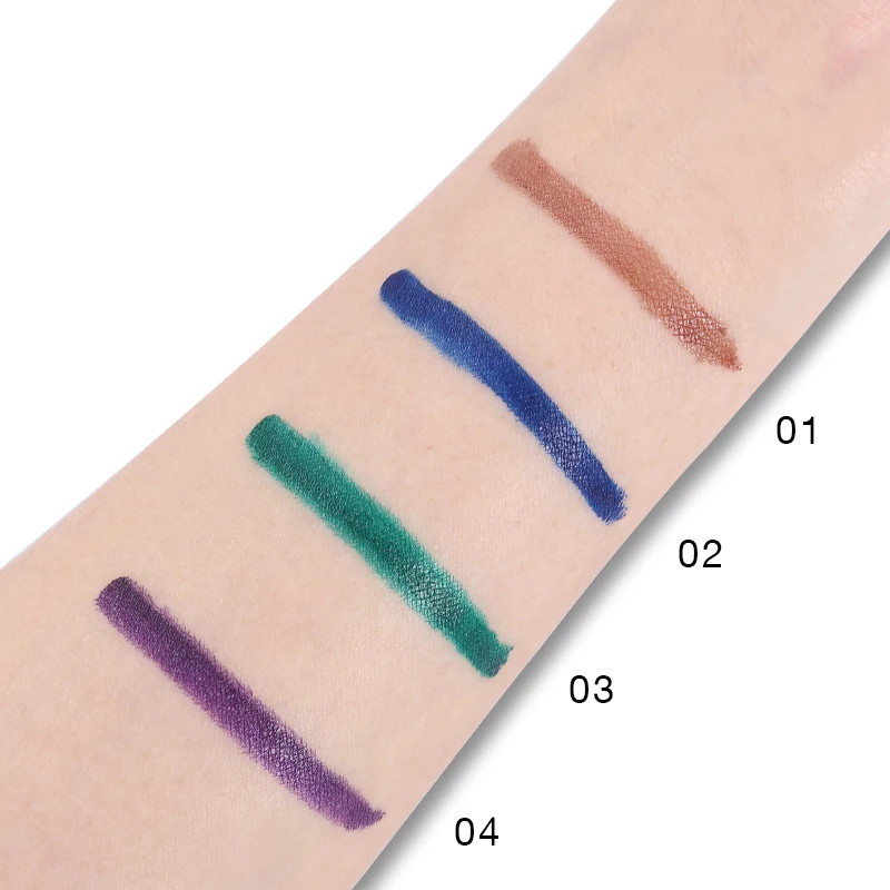 Music Flower Brand Eyes Makeup Set Double Ended Liquid Eyeliner Pencil Waterproof 2 Color Eye Liner Pen Long-lasting Cosmetics
