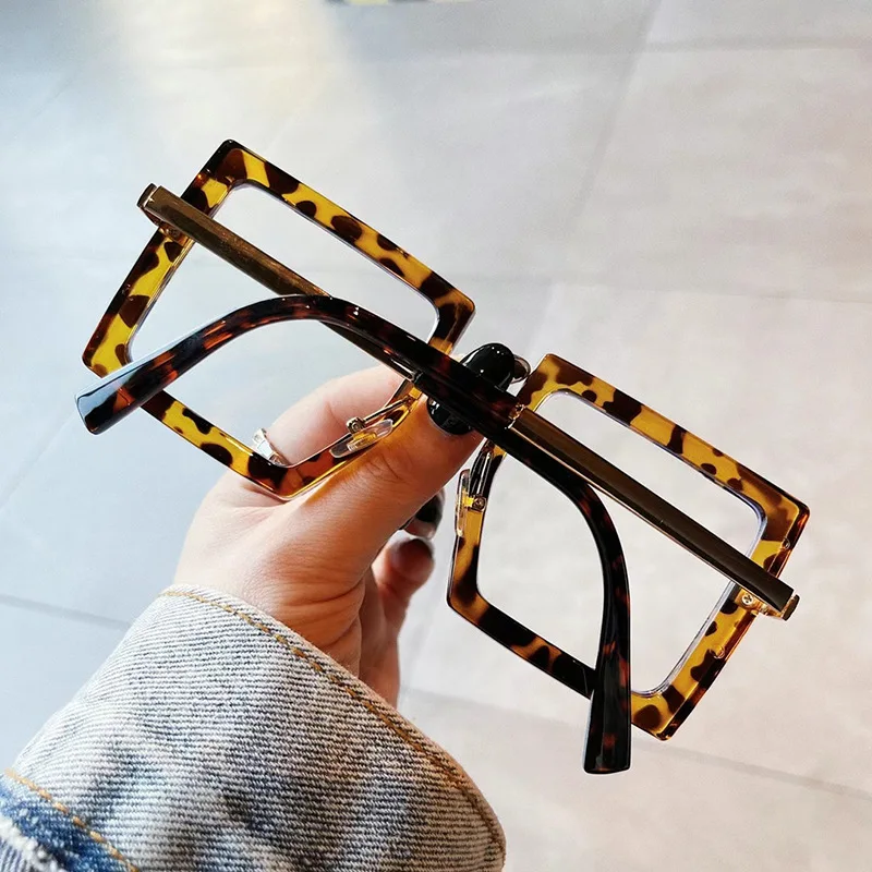OEC-MANAGEMENT CPO Vintage Optische Platz Gläser Rahmen Frauen Männer Mode Transparent Brillen Weibliche Klare Linse Übergroßen Brillen O1248 – Detail 14