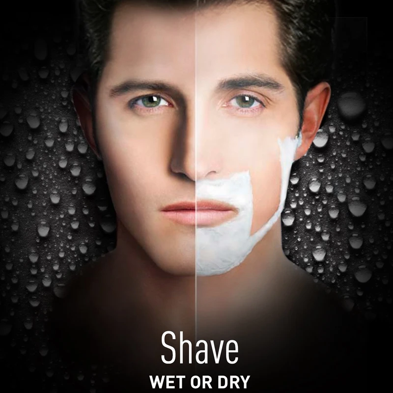 Original Kemei 4-Blade Rechargeable Electric Shaver 3-Speed Beard Electric Razor For Men Facial Wet Dry Shaving Machine Washable Electric Shaver