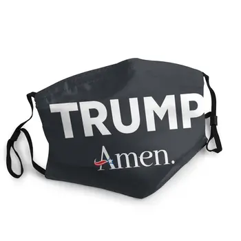 

Trump Amen Unisex Reusable Mouth Face Mask Pattern Dustproof Mask Protection Cover Respirator Mouth Muffle
