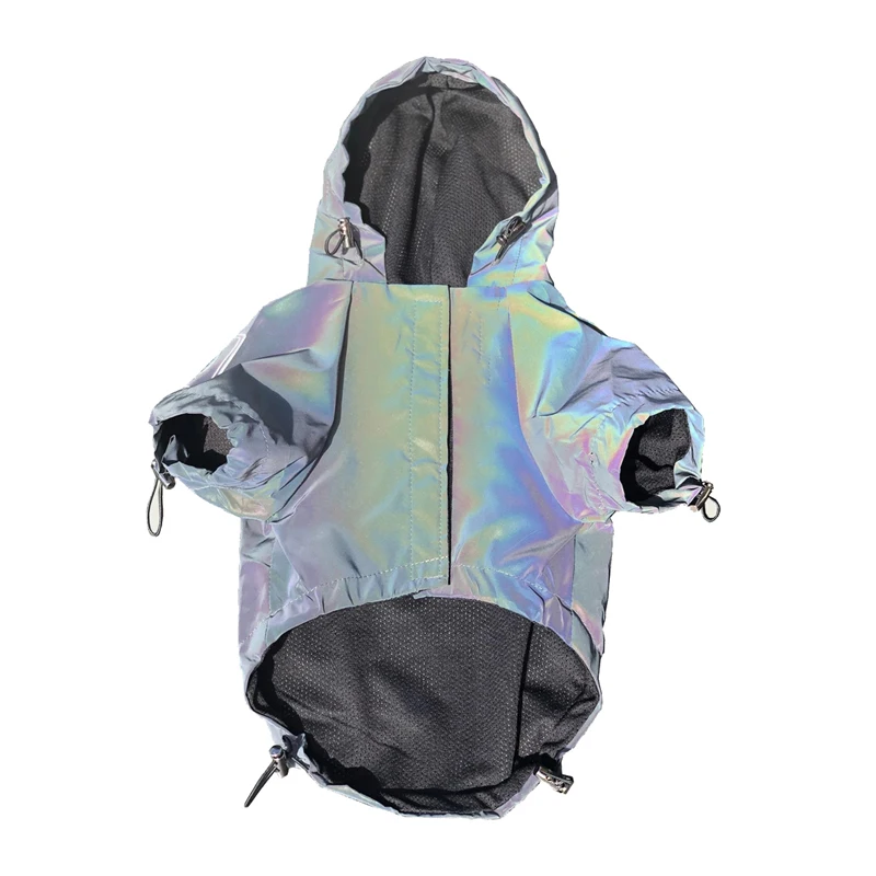 Микрокристаллическая одежда Чихуахуа пальто для собак маленькая Куртка Светоотражающий ветрозащитный плащ для Keji Шнауцер Мопсов бульдог пюпрем - Цвет: A