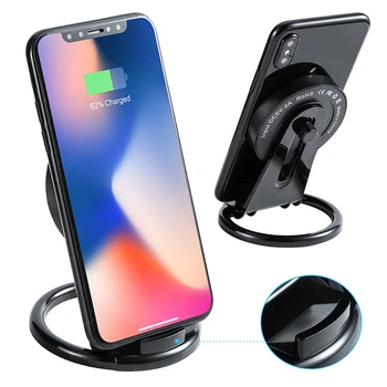 

Wireless Charger 5W Charging Holder Stand For Mobile Phone Adjustable Charging Dock Station Phone Charger Lightweight Portable