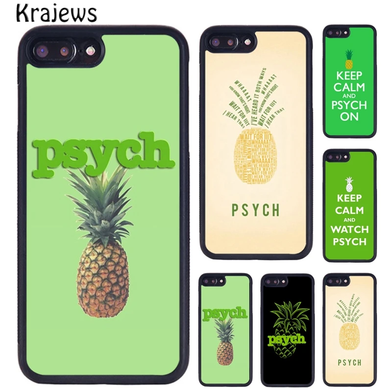 Чехол krajedies Psych Pineapple аксессуары для iPhone 5 6 7 8 Plus 11 Pro X XR XS Max samsung Galaxy S5 S6 S7 EDGE S8 S9 S10 PLUS |