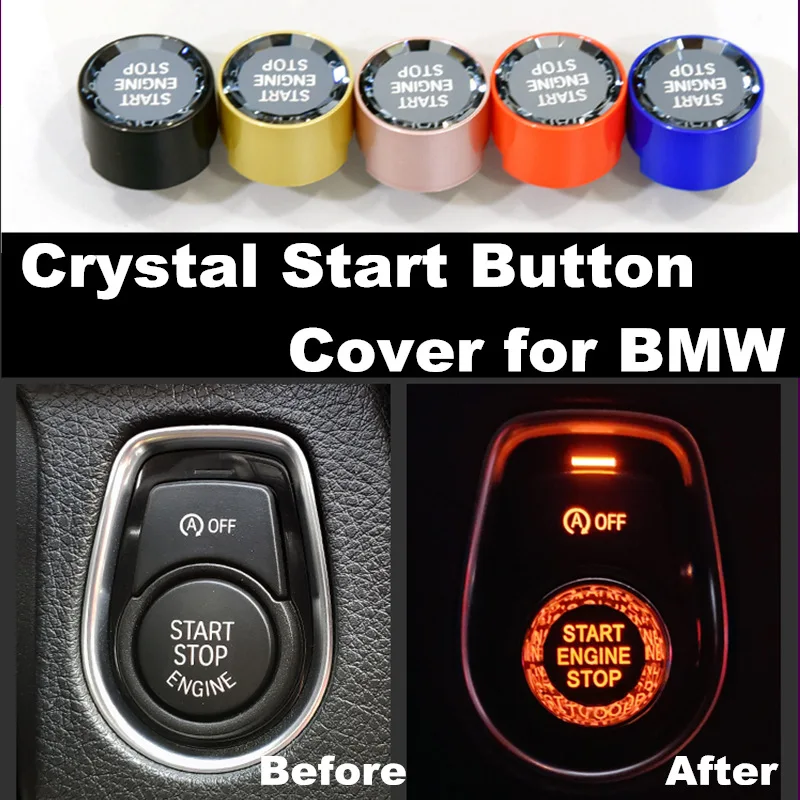 Автомобильная прозрачная крышка кнопки для BMW серии F F10 F15 F25 F30 F48 E E60 E70 E71 E90 E92 E93