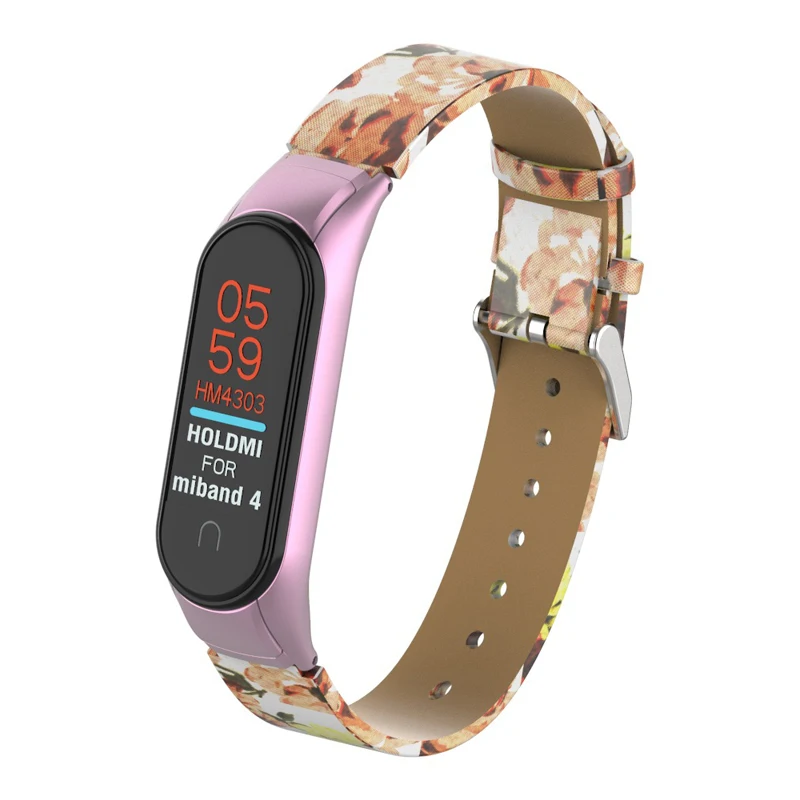 Ремешок для часов кожаный ремешок для Xiaomi mi 3 4 браслет Pulseira умные спортивные часы наручные для mi Band 3 4 mi 4 браслет