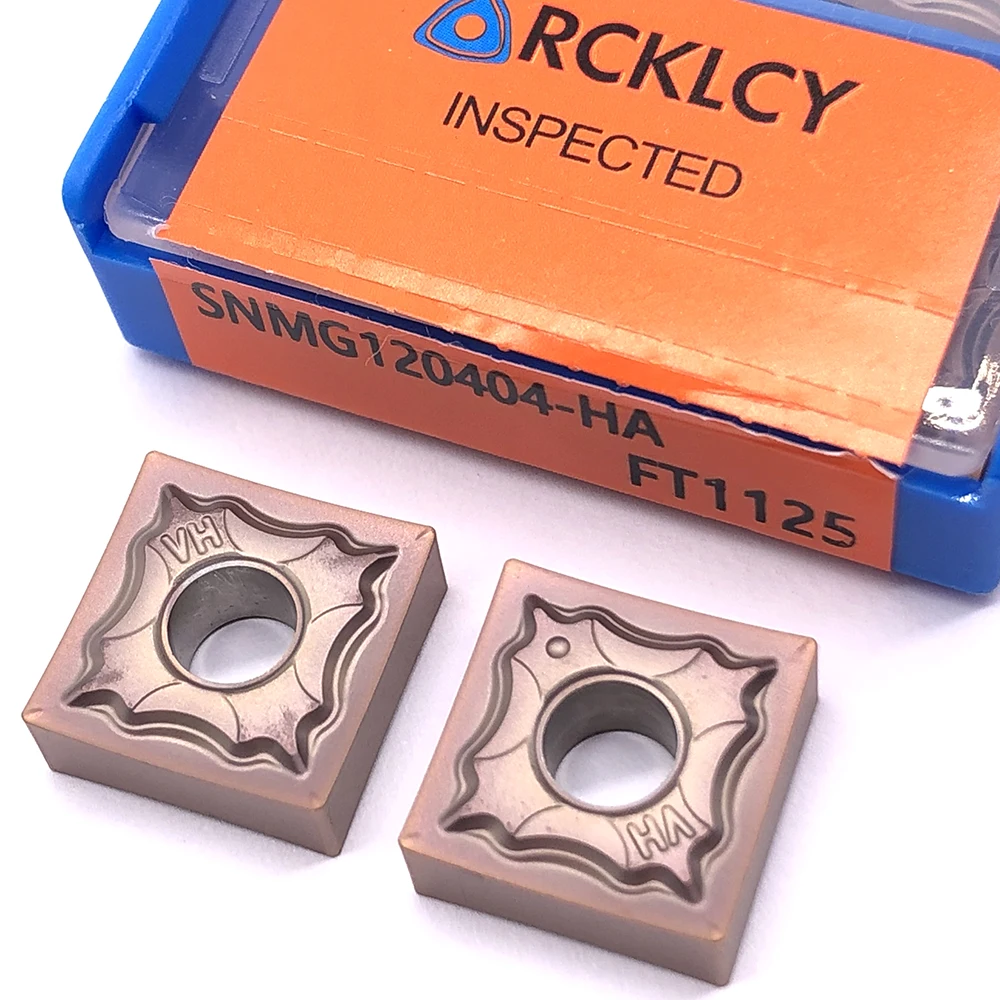 10pcs RCKLCY SNMG120404 HA FT1125 Metal Turning Tools lathe Cutter
