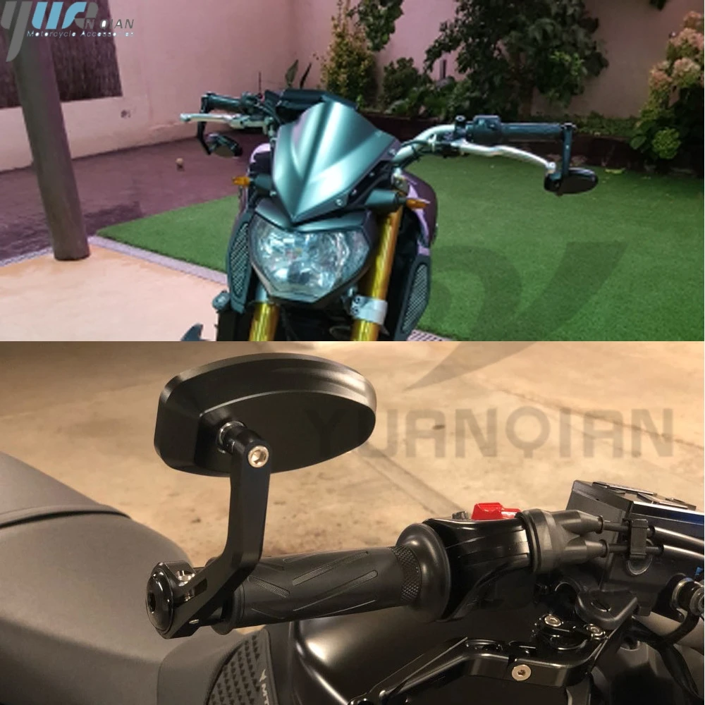 1 пара мотоцикла Ручка Бар Конец заднего вида боковые зеркала для YAMAHA R6 R1 MT 09 07 TMAX XMAX WR 125 250 KTM DUKE 690 125 200 390