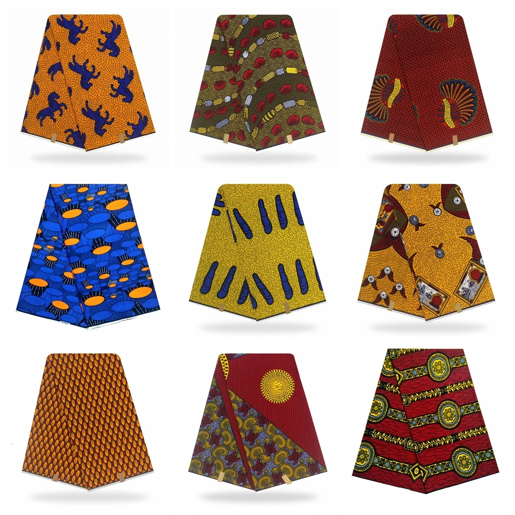 Высокое качество, африканская ткань с принтом,, Tissus, голландский воск, настоящий голландский воск, нигерийский голландский воск, 6 ярдов, хлопок, мягкий