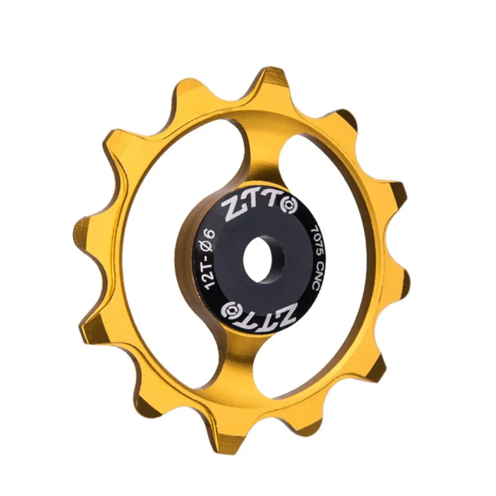

ZTTO 12T MTB Bicycle Rear Derailleur Narrow Wide Jockey Wheel Ceramic bearing Pulley CNC Road Bike Guide 4mm 5mm 6mm