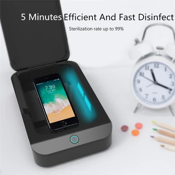 

X2 UV Sterilizer Box Mouth Mask Jewelry Phone Toothbrush Watch Cleaner Personal Sanitizer Disinfector Case for 6-inch Items