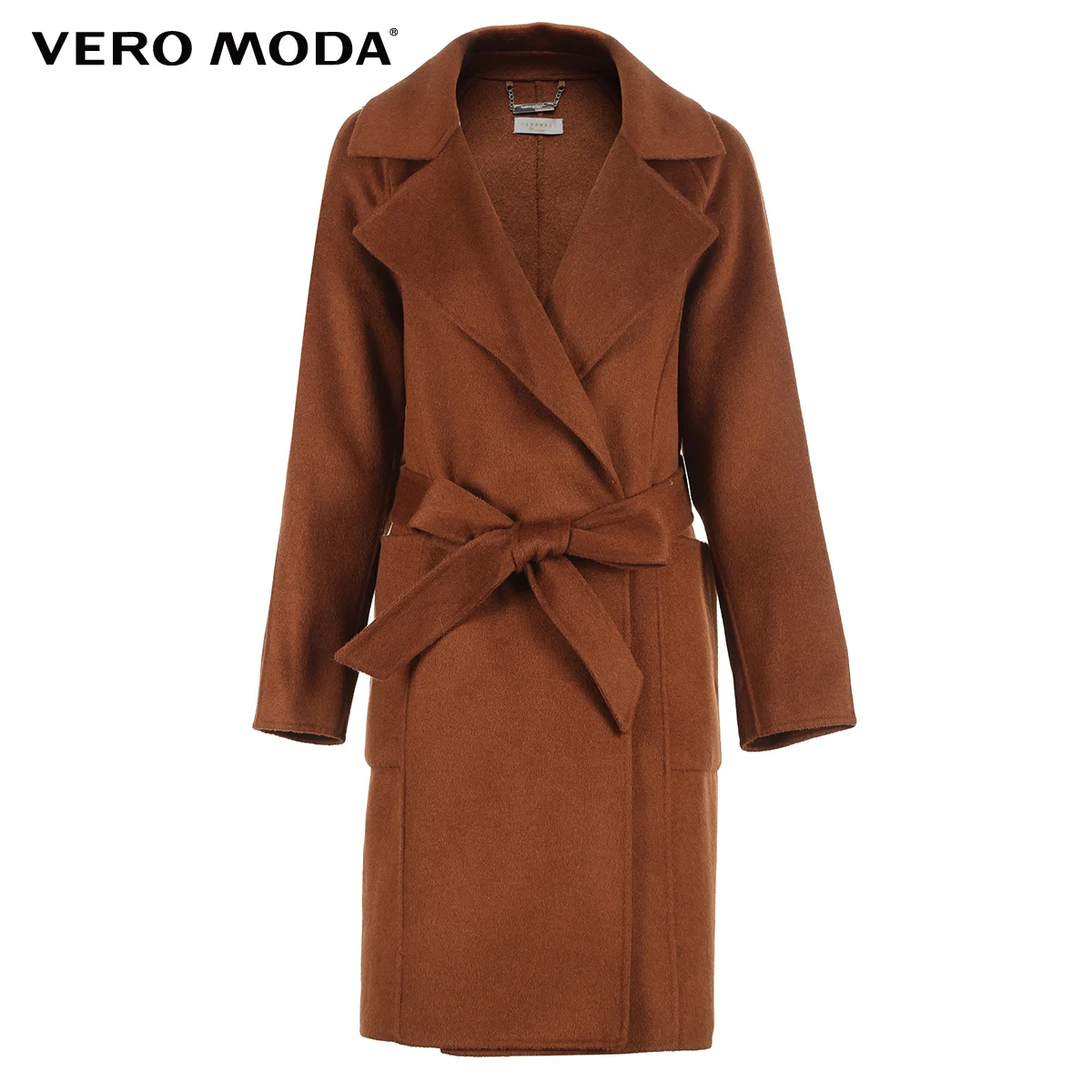 Vero Moda Женское шерстяное пальто со шнуровкой | 318427522