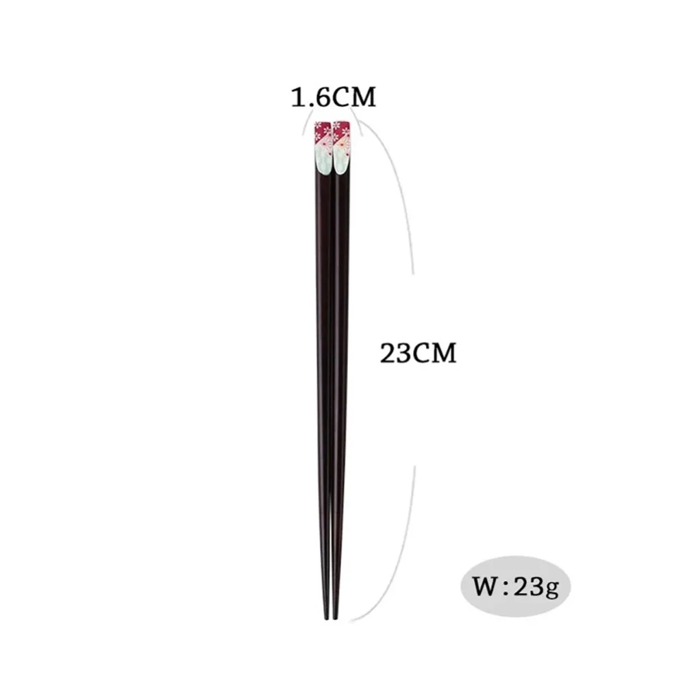 Home Use Japanese Type Wooden Anti-slide High-Temperature resistant Anti-mildew ChopstickNew Qgnv