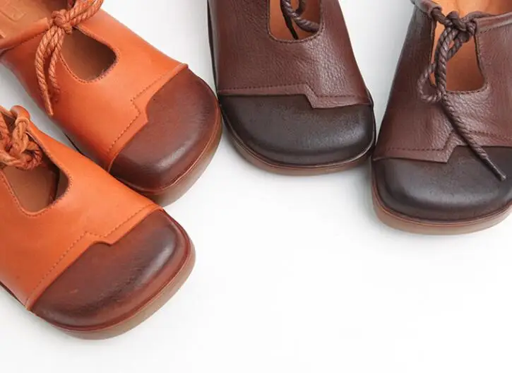 HUIFENGAZURRCS/винтажная женская обувь из натуральной кожи; Нескользящая дышащая обувь для отдыха на плоской мягкой подошве