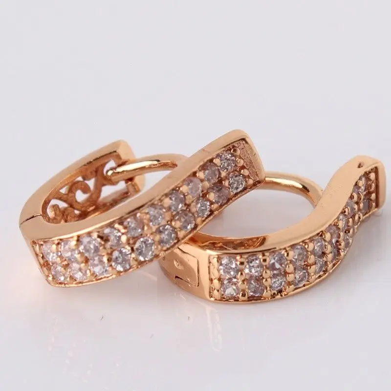 Женские маленькие серьги кольца из нержавеющей стали 2 шт./компл. золотого цвета