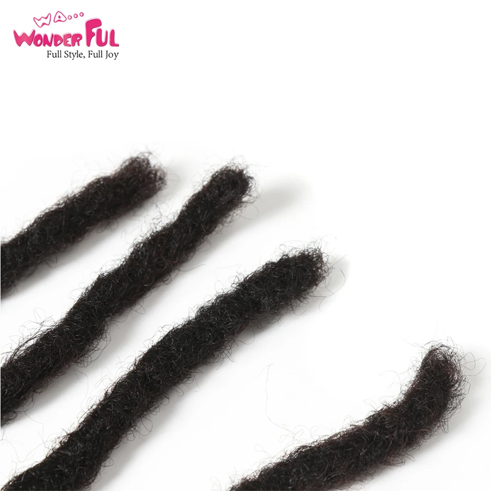 Remy Afro Kinky Curly Dreadlock Pure Handmade Crochet Braiding Dreadlocks Hair Extension Hip Hop Pure Color Human Hair Extension