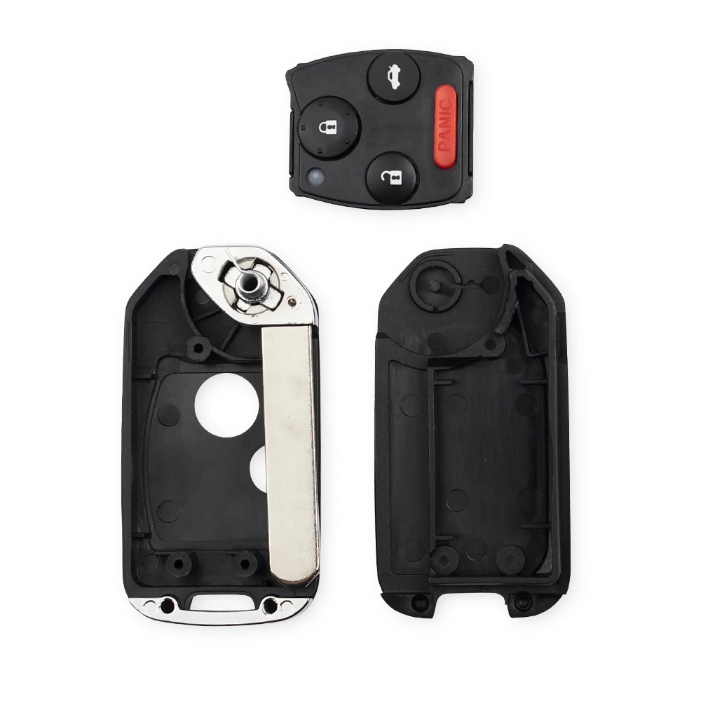 2/3/4 Buttons For Honda Accord Civic 2006-2011 CRV Pilot Fit With Rubber Pad Modified Remote Flip Car Key Shell Case key case car key shell car remote key car key key shell