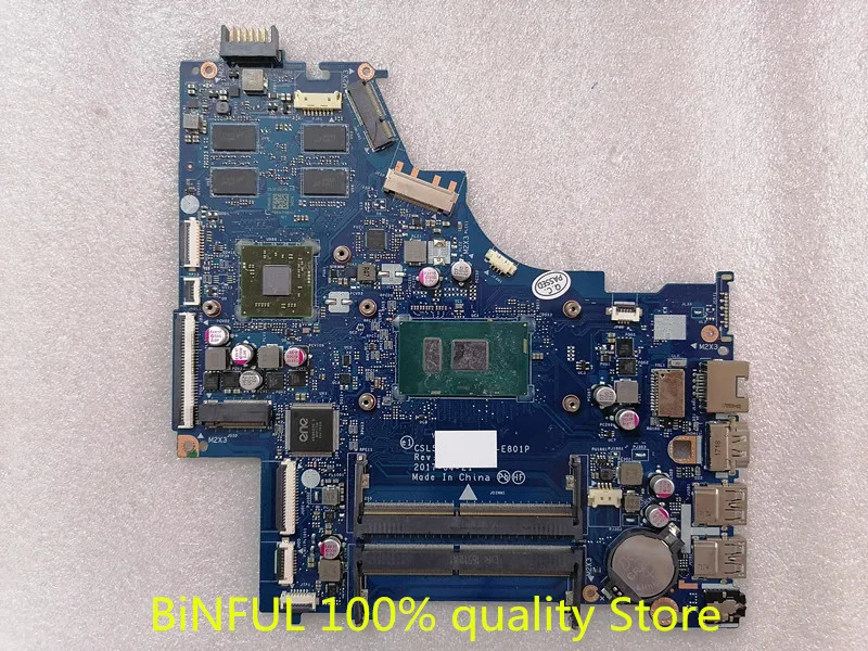924759 601 501 001 для HP Pavilion 15 BS материнская плата ноутбука CSL50 CSL52 LA E801P I7 7500U CPU 4GB