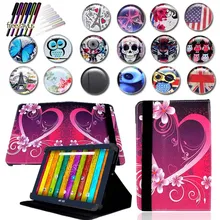 KK&LL кожаный чехол-книжка для планшета+ Бесплатный стилус для ARCHOS 101e 101f Neon 10 дюймов