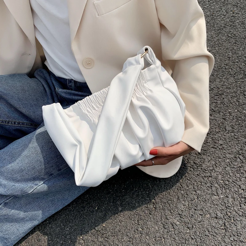

JinMantang Small Solid Color Soft PU Leather Shoulder Bags For Women 2020 Summer Elegant Handbags Female Travel Fashion Hand Bag