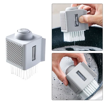 

Sleeves Pressure Liquid Dish Brush Pressure Liquid Cleaning Brush Pot Cleaner Automatic Liquid Filling Dish Brush