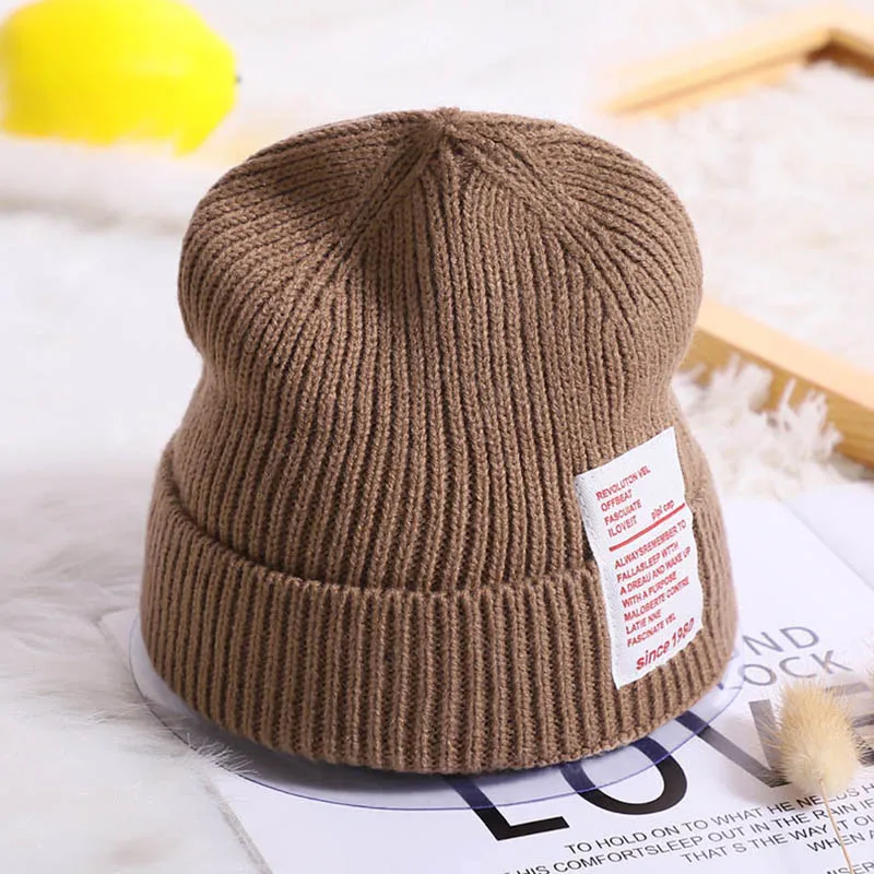 5 Colors Knitted Solid Color Winter Caps For Girls Boys Good Quality Crochet Children Bonnet Beanies Kids Hat Caps