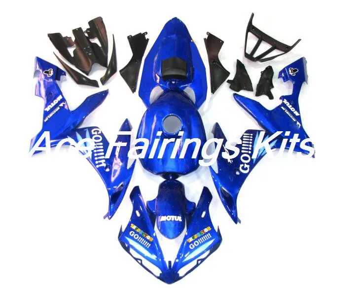 

New Injection ABS Full Fairing Fit For Yamaha R1 2004 2005 2006 04 05 06 YZF R1 Full Fairings Kit with tank cover blue GO!