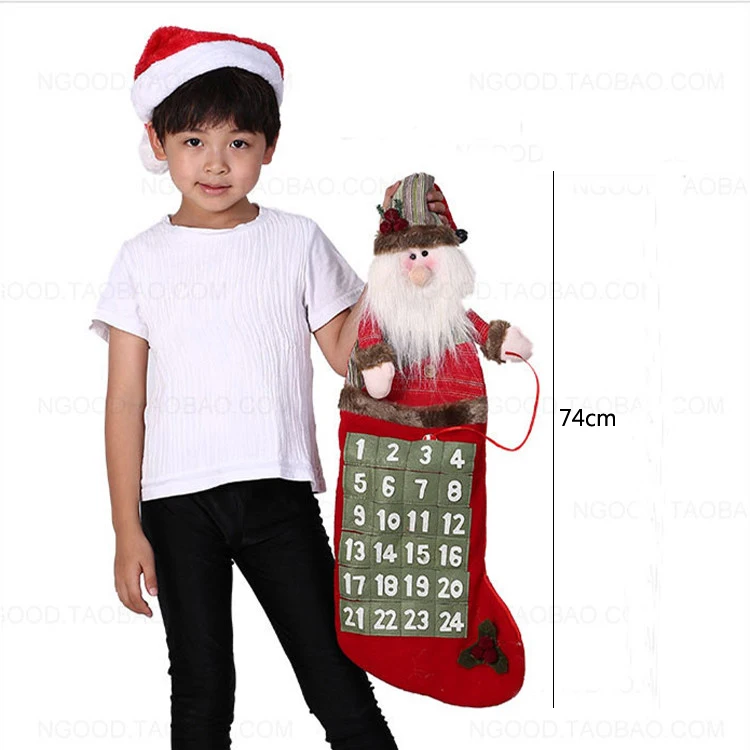 Santa Claus 143 Рождественское украшение для дома, офиса, торгового центра, украшения, Адвент-календарь, Семейный календарь на день рождения, Рождественский Декор, товары для Adventskalender - Цвет: Santa Claus 143