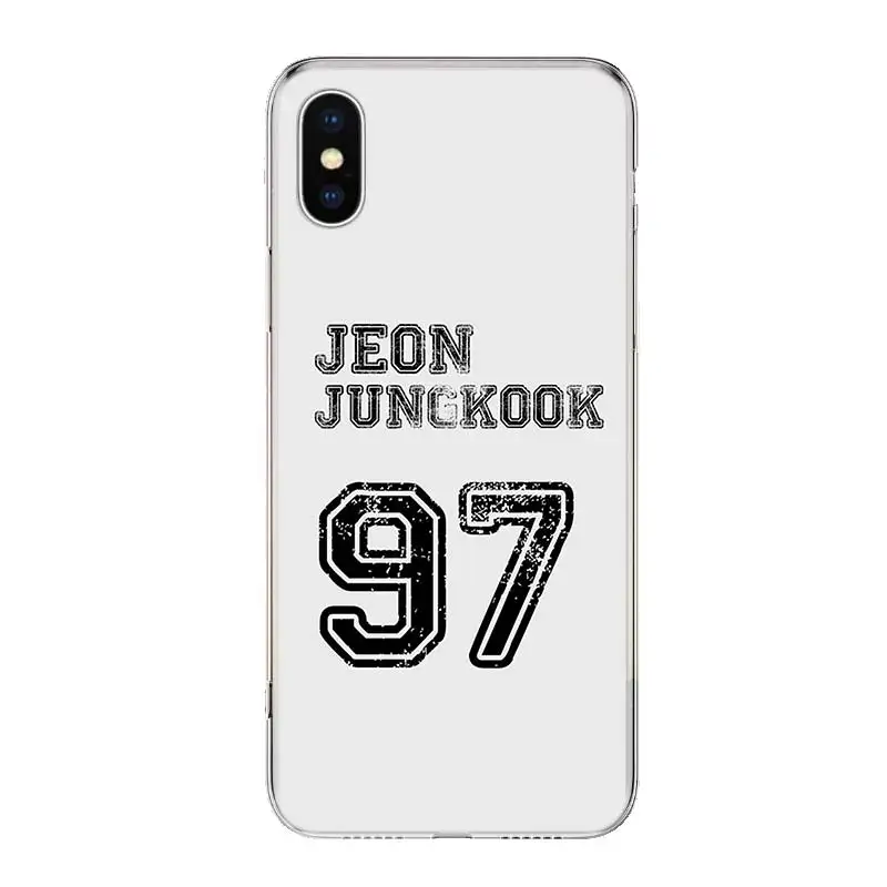 Jungkook Kpop чехол для телефона для iPhone 11 Pro 7 6X8 6S Plus XS MAX+ XR 5S SE 10 Ten Art TPU Coque Capa Shell