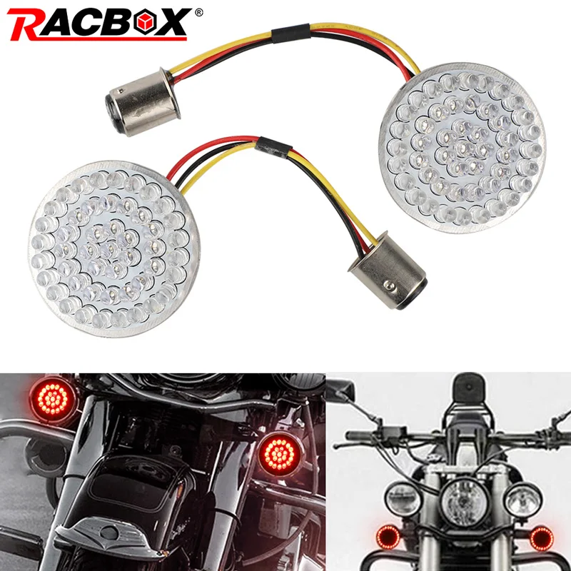 2 дюйма мотоциклетные Пуля поворотник светильник индикатор светодиодный фитиль