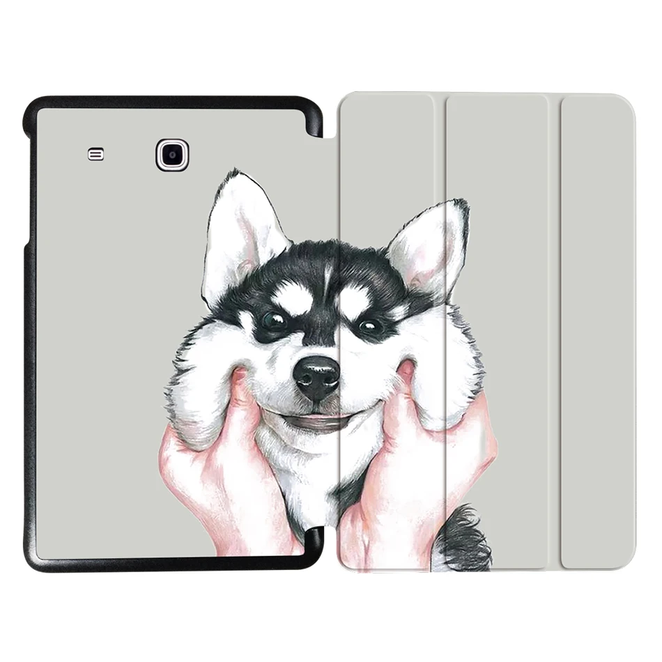 SS01 MTT из искусственной кожи чехол для samsung Galaxy Tab E 9,6 дюймов трехкратный Магнитный флип-чехол с подставкой чехол для планшета с принтом защитный чехол - Цвет: SS01