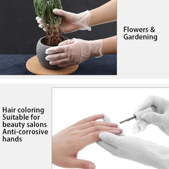 

100Pcs/set Disposable Latex Medical Gloves Universal Cleaning Work Electronics Food Medical Testing Work Gloves High Quality
