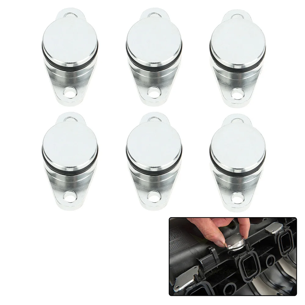 

SI-A0136 Car Style 6 PCS 22mm Diesel Swirl Flap Blanks Replacement Bungs for BMW 320d 330d 520d 525d 530d 730d