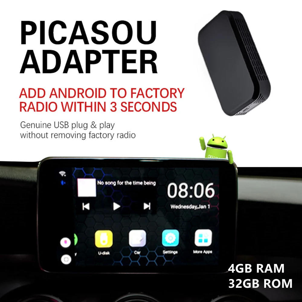 U2 smart Carplay Ai Box 2 16g Wireless Multimedia Player Carplay 