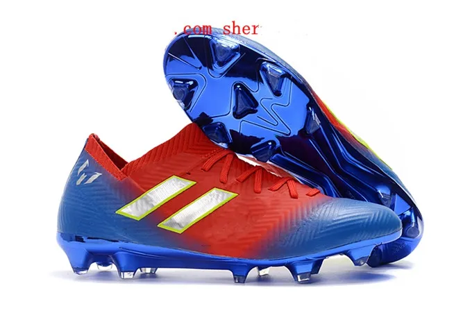 Новые мужские футбольные бутсы Nemeziz Messi 18,1 FG футбольные бутсы Nemeziz 18 chaussures de футбольные бутсы chuteiras de futebol oran - Цвет: 4