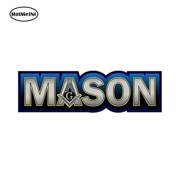 

HotMeiNi 15cm x 4.4cm Car Styling Freemasonry Masonic Mason JDM Decal Car Sticker Waterproof Bumper Doors Windows Accessories