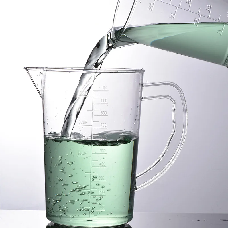 Небьющийся пластиковый мерный стакан для жидкости кувшин контейнер
