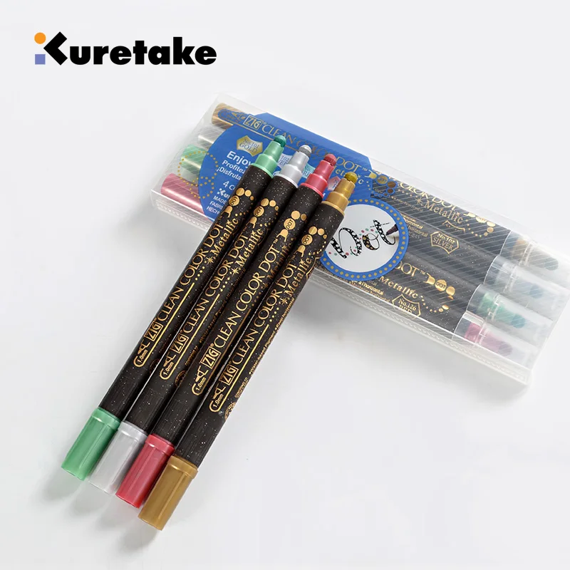 Японский KURETAKE двухголовый точечный металлический цветной карандаш TC-8100 ручка для рисования и маркировки