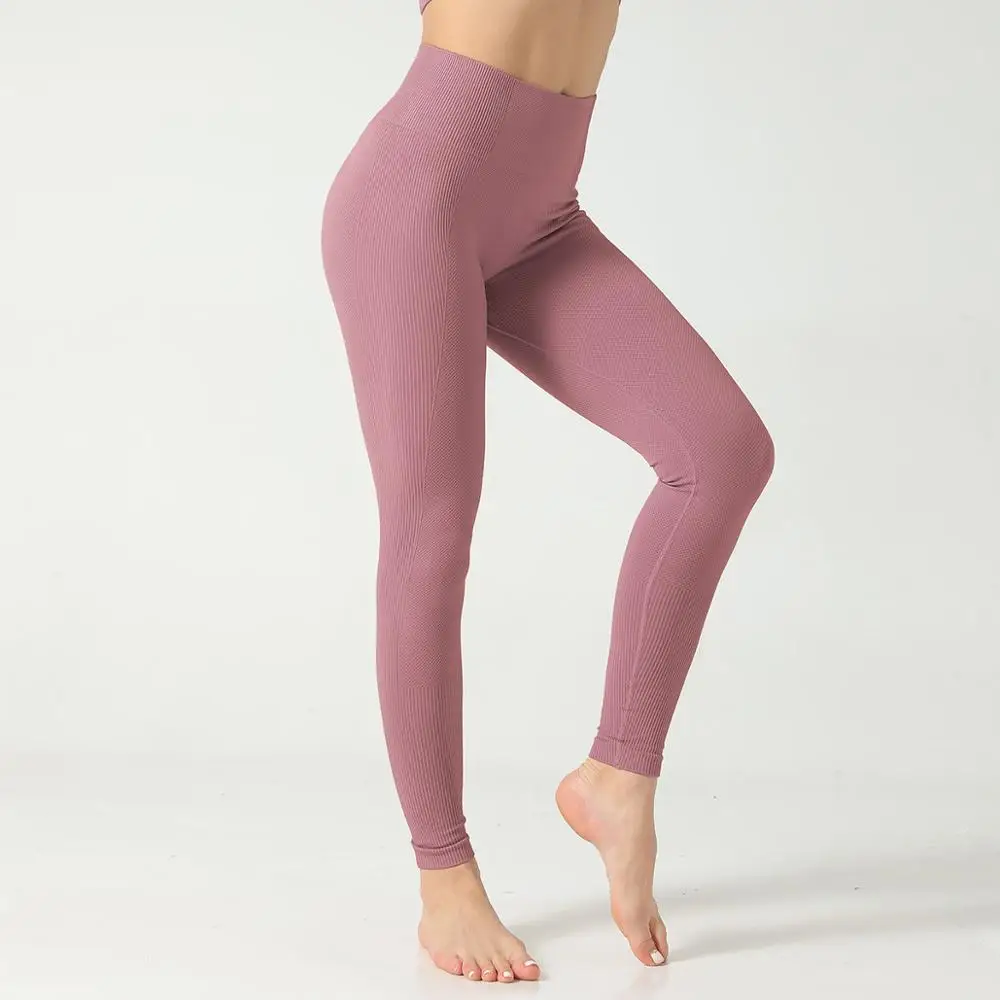 

Seamless Leggings Women Fitness Leggings Women Jeggings Sportswear Femme High Waist Exercise Leggings Women Solid color stripes