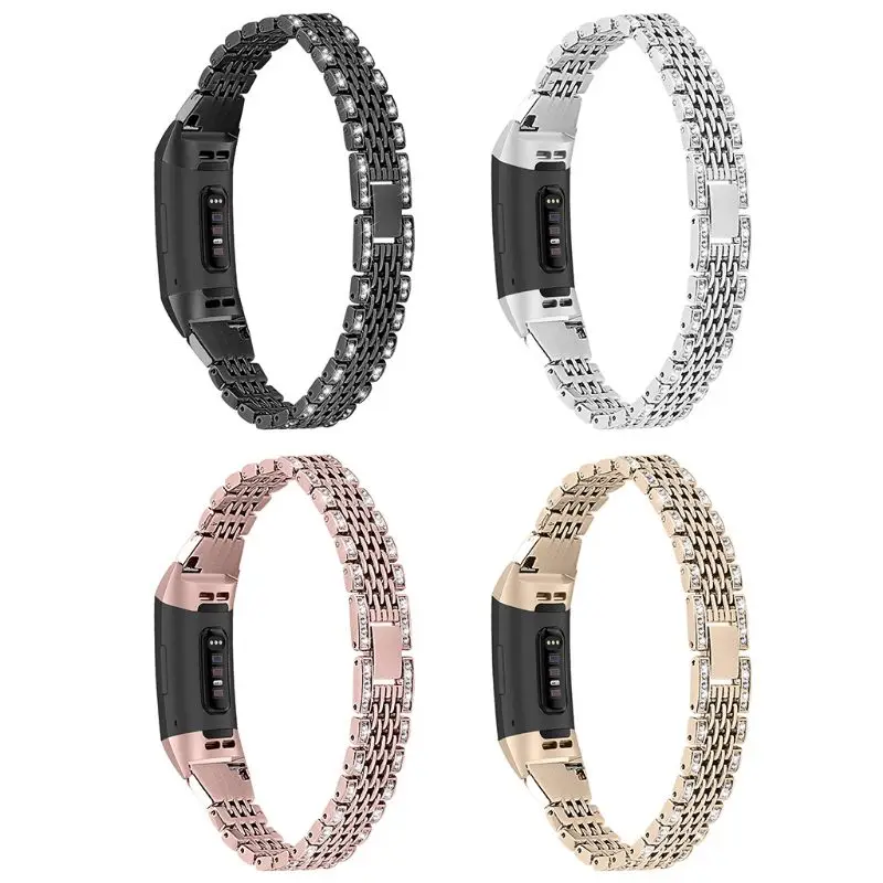 Металлический ремешок для наручных часов ремешок для Fitbit Charge 3 ремешок замена ремешок для часов Бабочка застежка Браслет для Fitbit Charge3