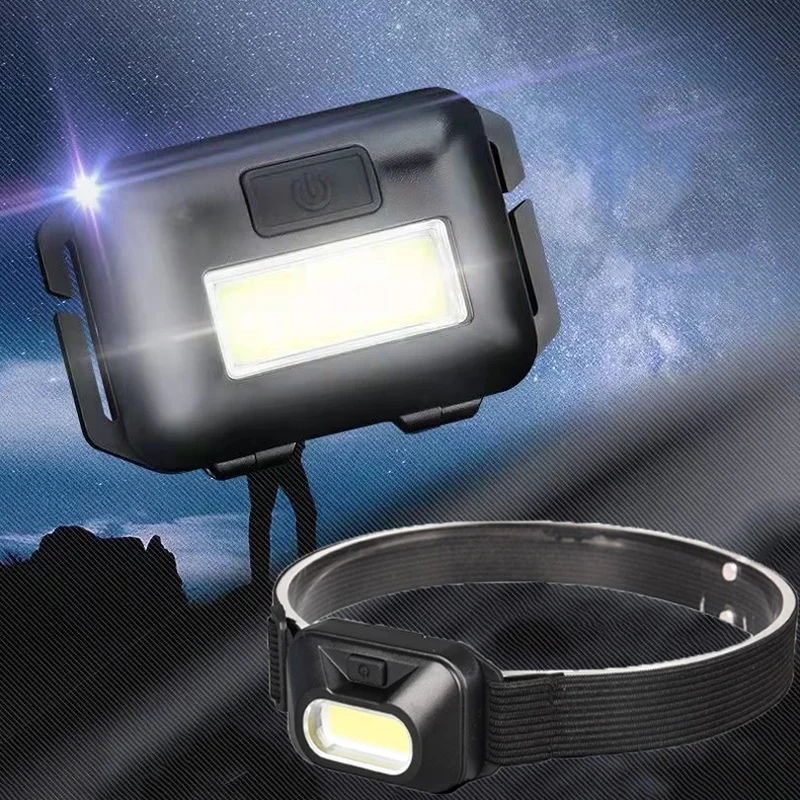 

COB LED Headlamp 3 Modes Waterproof Headlight Camping Head Flashlight Torch Lanterna Outdoor Night Cycling Fishing Headlight